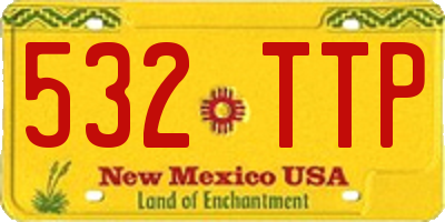 NM license plate 532TTP