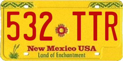 NM license plate 532TTR