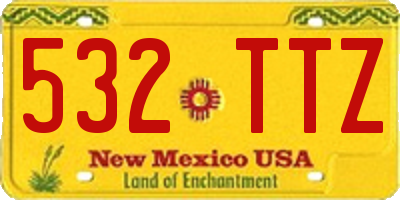 NM license plate 532TTZ