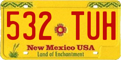NM license plate 532TUH