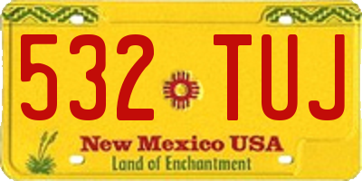 NM license plate 532TUJ