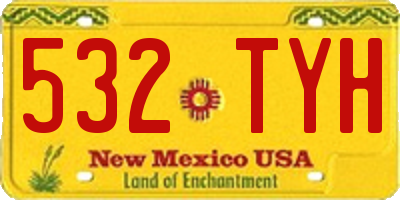 NM license plate 532TYH