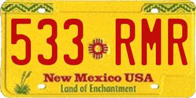 NM license plate 533RMR