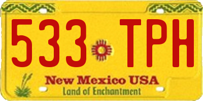 NM license plate 533TPH