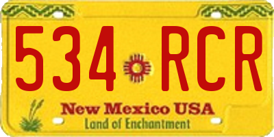 NM license plate 534RCR
