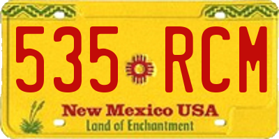 NM license plate 535RCM