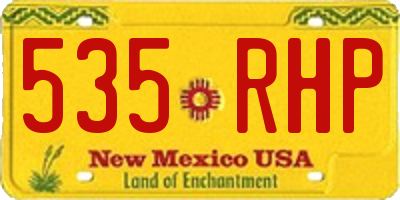 NM license plate 535RHP