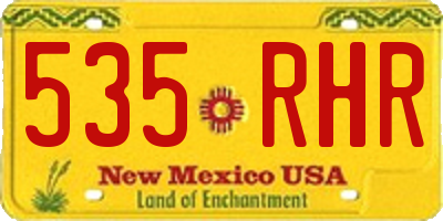 NM license plate 535RHR