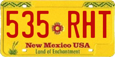 NM license plate 535RHT