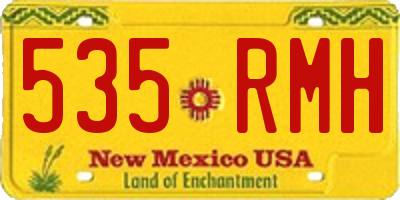 NM license plate 535RMH