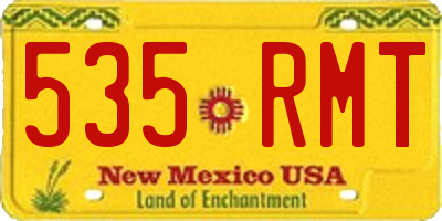 NM license plate 535RMT