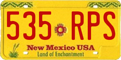 NM license plate 535RPS