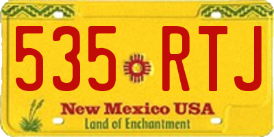 NM license plate 535RTJ
