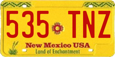 NM license plate 535TNZ