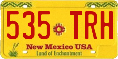 NM license plate 535TRH