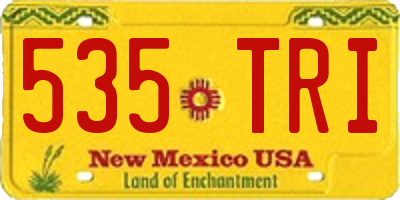 NM license plate 535TRI
