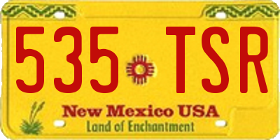 NM license plate 535TSR