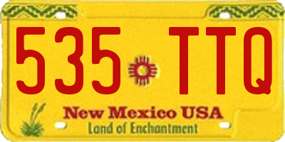 NM license plate 535TTQ