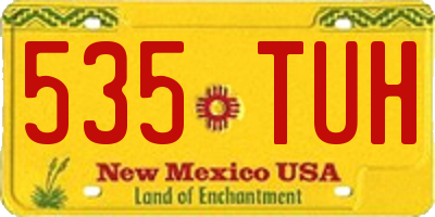 NM license plate 535TUH