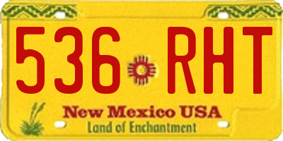 NM license plate 536RHT
