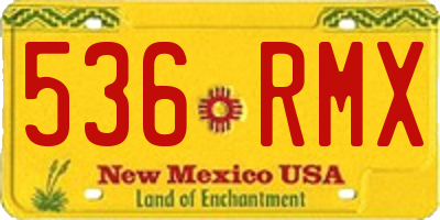 NM license plate 536RMX