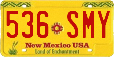 NM license plate 536SMY
