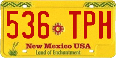 NM license plate 536TPH