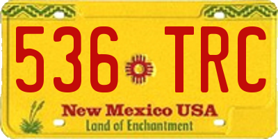 NM license plate 536TRC