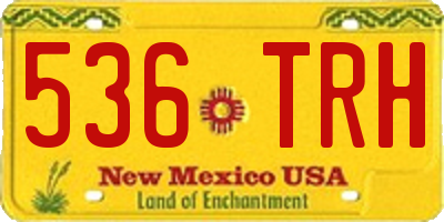 NM license plate 536TRH
