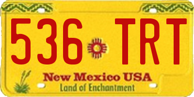 NM license plate 536TRT