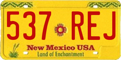 NM license plate 537REJ