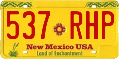 NM license plate 537RHP