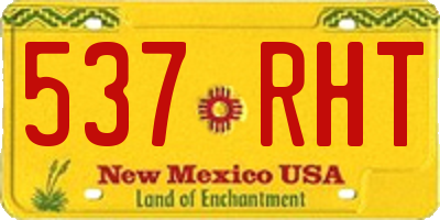 NM license plate 537RHT