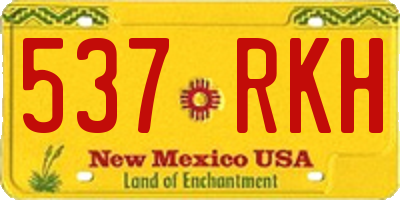 NM license plate 537RKH