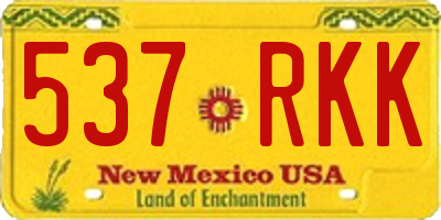 NM license plate 537RKK