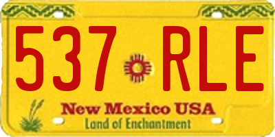 NM license plate 537RLE
