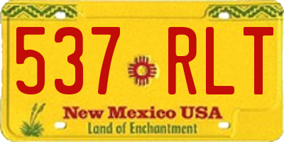 NM license plate 537RLT