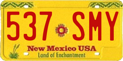 NM license plate 537SMY