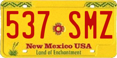 NM license plate 537SMZ