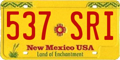 NM license plate 537SRI