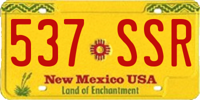 NM license plate 537SSR