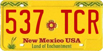 NM license plate 537TCR