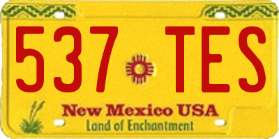 NM license plate 537TES