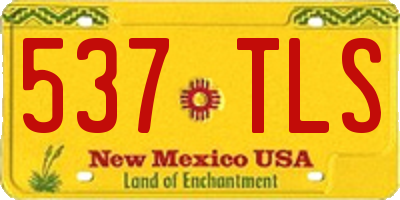 NM license plate 537TLS