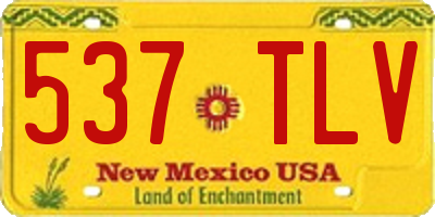 NM license plate 537TLV