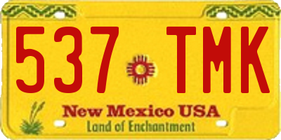 NM license plate 537TMK