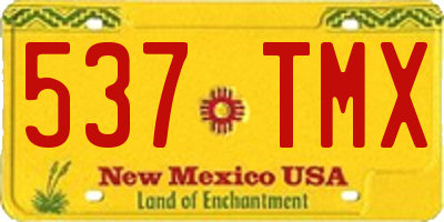 NM license plate 537TMX