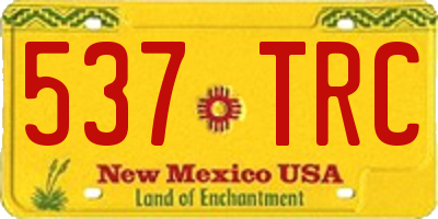 NM license plate 537TRC