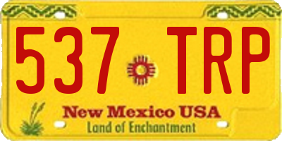 NM license plate 537TRP