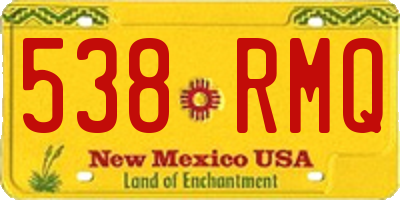 NM license plate 538RMQ